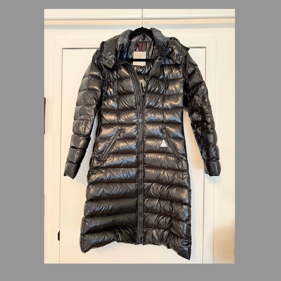 Moncler Women’s Long Down Puffer Coat – Black, Size Small - Picture 1 of 6